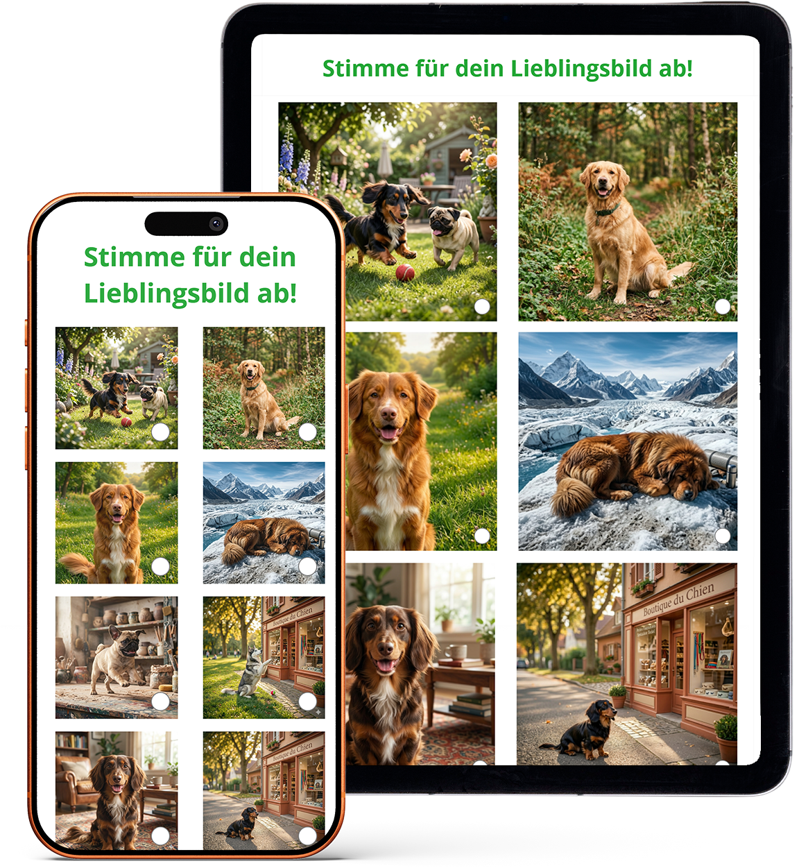 Voting-Contest mit Bildern