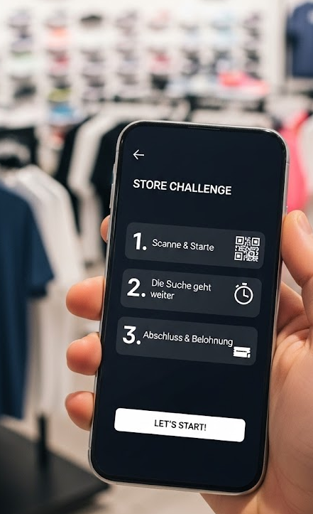 Ablauf einer Schnitzeljagd mit QR-Codes